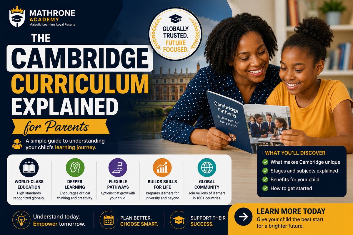 The Cambridge Curriculum Explained for Parents