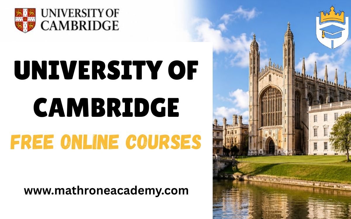 Free Online Courses at the University of Cambridge 2026