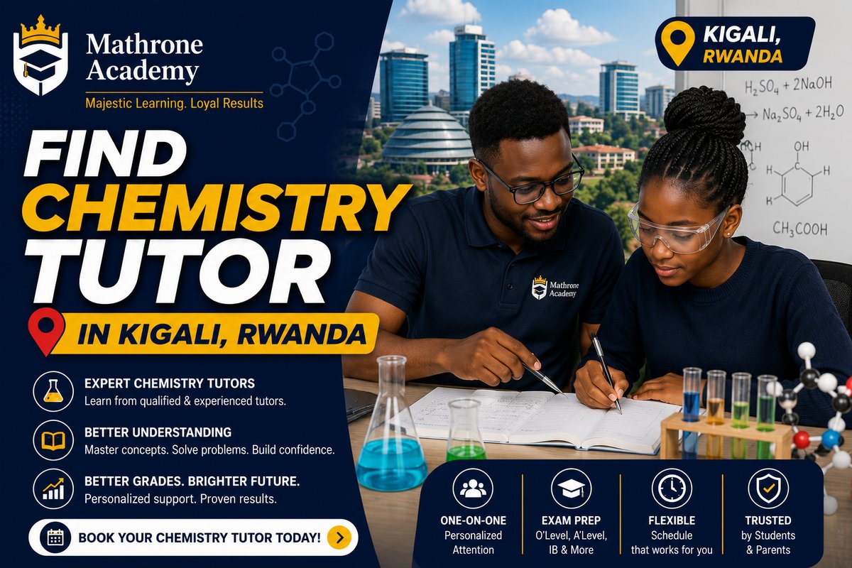 Chemistry Tutor in Kigali, Rwanda: Get Matched Fast