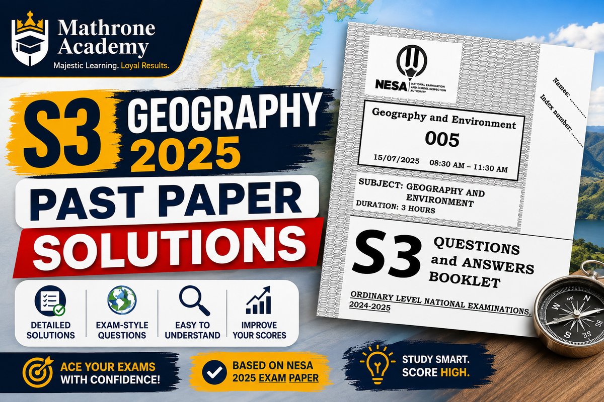 S3 Geography 2025 Past Paper Solutions