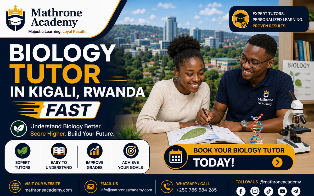 Biology Tutor in Kigali, Rwanda: Get Matched Fast