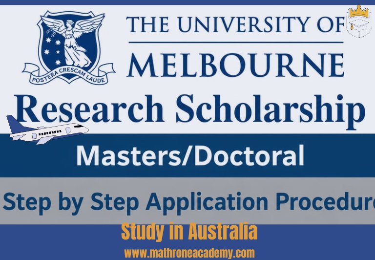 Melbourne Research Scholarship 2026 : The complete Guide.