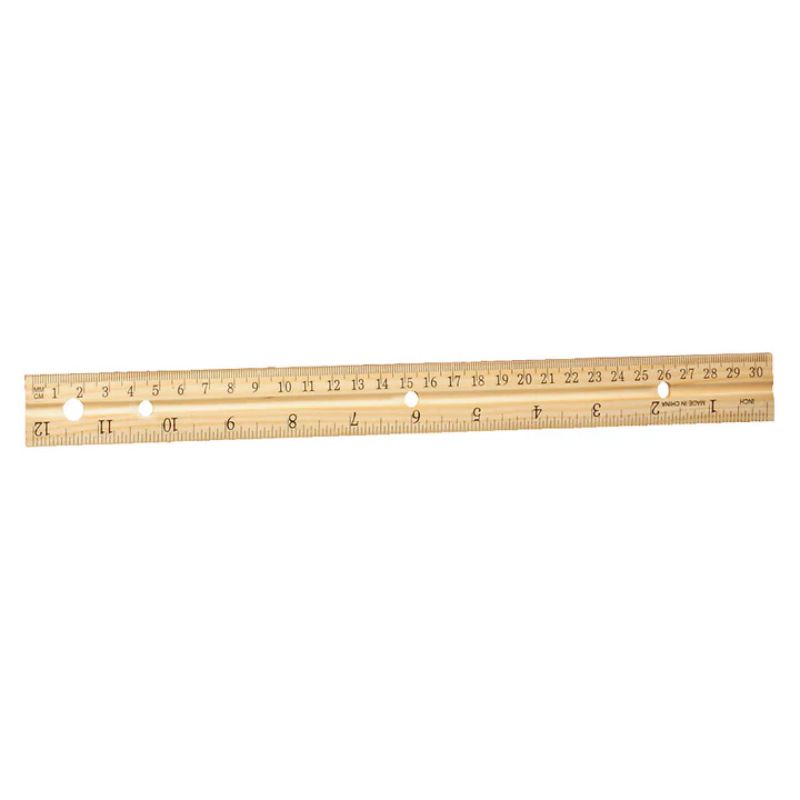 30 CM WOODEN RULER